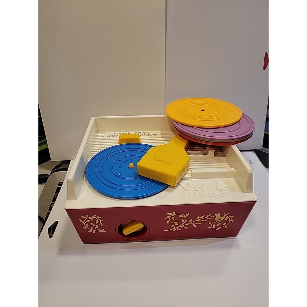 Fisher-Price Music Box Record Player Toy 2014 Complete With Records - Works!‎